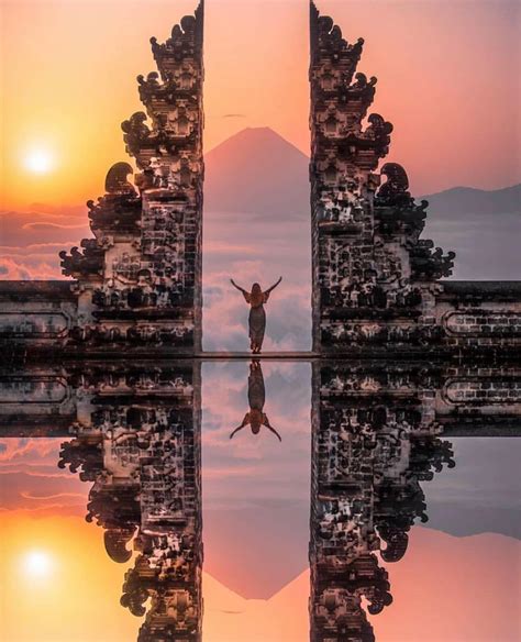 Travel Smarter on Instagram: “Sunset 🌅 at Heavens Gate, Pura Lempuyang ...