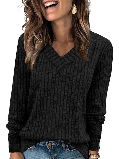 WIHOLL Womens Tops Fall Outfits 2025 Trendy Winter Clothing Long Sleeve ...