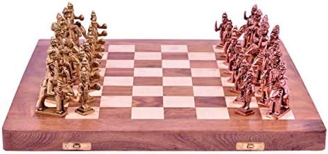 STATUESOLUTION Rajasthani Copper and Golden Antique Finish Foldable ...