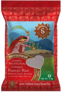 NIMBARK Sarveshwar Jammu Traditional Basmati Rice 5Kg Basmati Rice ...