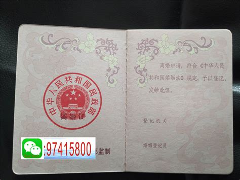 武汉办理离一婚证的地方真人手拿离一婚证图片2020年PS样本品图片定制作办理【+V:97415800】 | Flickr