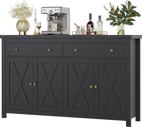 FOTOSOK Sideboard Buffet Cabinet with Storage, 55" Large Kitchen ...