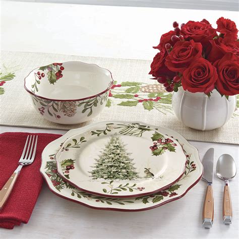Better Homes and Gardens Heritage 12-Piece Dinnerware Set - Walmart.com ...