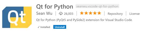 Image result for Visual Studio Code PyQt