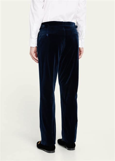 Ralph Lauren Purple Label Men's Gregory Velvet Pants - Bergdorf Goodman