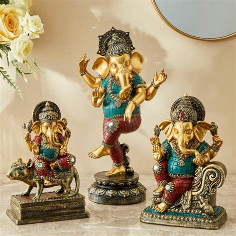 Buy Alpana Polyresin Ganesha Sitting on Chair Figurine from Home Centre ...