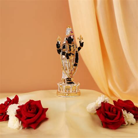 Gold & Silver Plated Tirupati Balaji Idol Sri Venkateswara – Veda ...