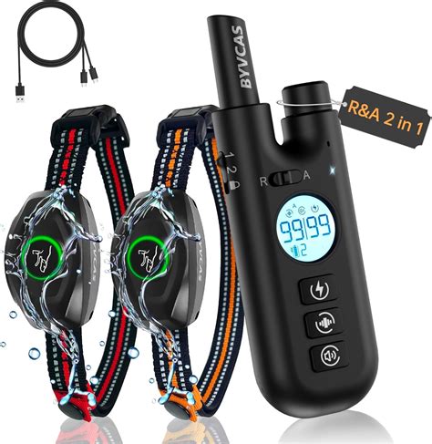 Amazon.com : 2 in 1 Bark Collar with Remote, Shock Collar for 2 Large ...