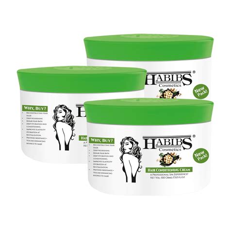 Habibs Hair Spa Conditioning Cream, 100% Organic Deep Nourishing Hair ...