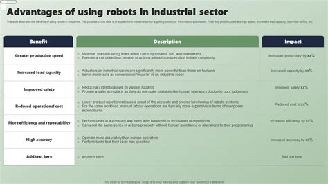 Image result for Advantages of Using Robots