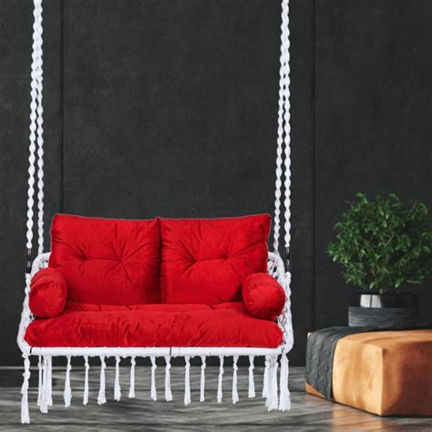 Patiofy Polyester Premium Double Seater Swing/ 2 Seater Swing Chair For ...