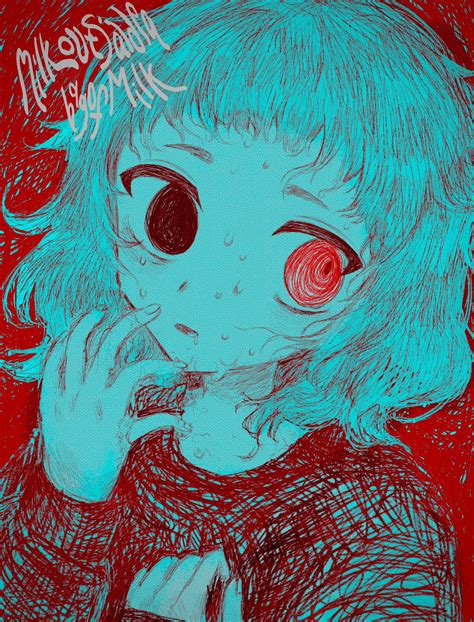 milk-chan (milk inside a bag of milk inside a bag of milk) drawn by io ...