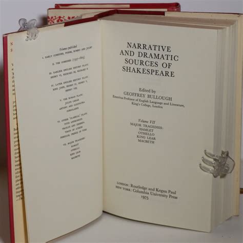 Narrative and Dramatic Sources of Shakespeare. - Frost Books and ...