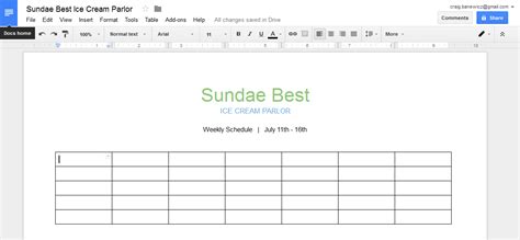 Google Document Table Formatting 的图像结果