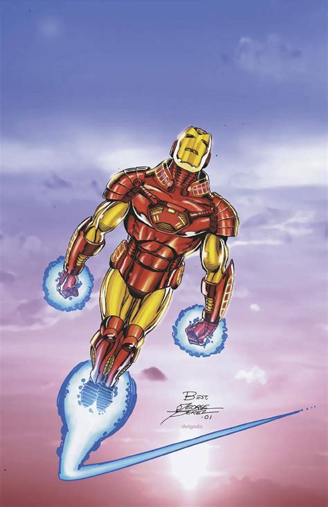 Iron Man Flying Comic
