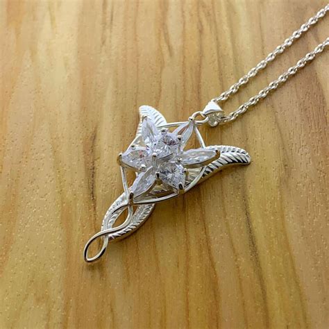Arwen Necklace Evenstar Necklace Sterling Silver Arwen's - Etsy UK