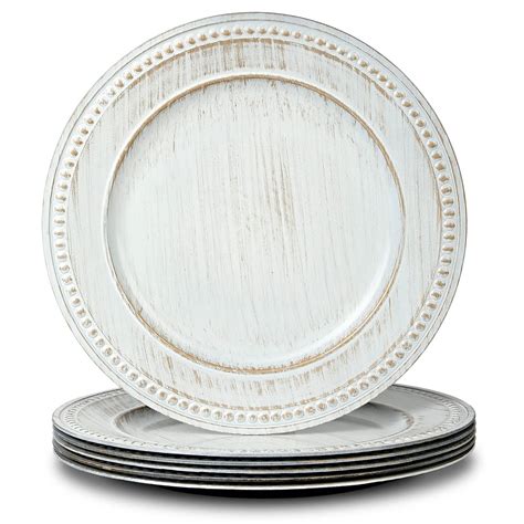 GRANDWISH 13" Vintage Charger Plates, Decorative Chargers Plates for ...