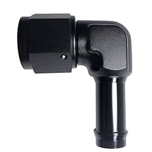 6AN Female to 5/16 Hose Barb Fuel Fittings 90 Degree Aluminum AN6 to 5/ ...