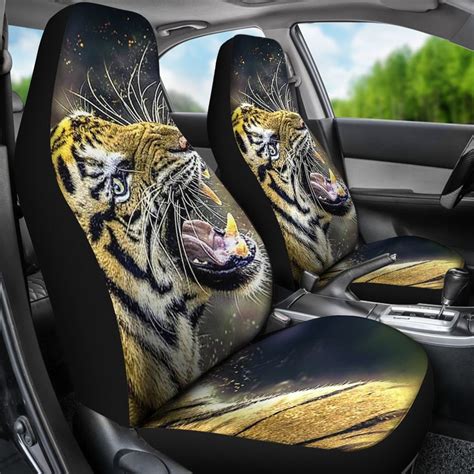 Tiger Car Seat Covers set of 2 / Tiger 2 Front Car Seat - Etsy