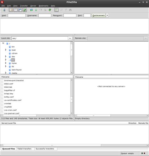 Image result for FileZilla GUI