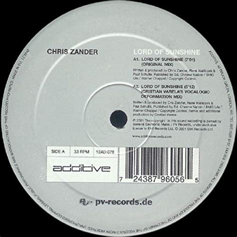 Lord of Sunshine: Chris Zander: Amazon.in: Music}