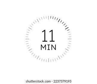 11 Minutes Timers Clocks Timer 11 Stock Vector (Royalty Free ...