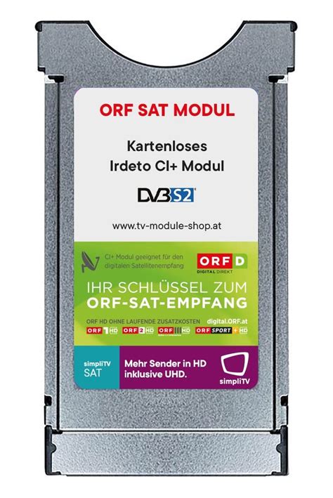 Buy ORF DIGITAL DIREKT irdeto CI+ Module Dual Decryption Technology No ...
