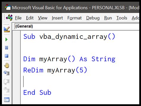 Image result for Static Array VBA