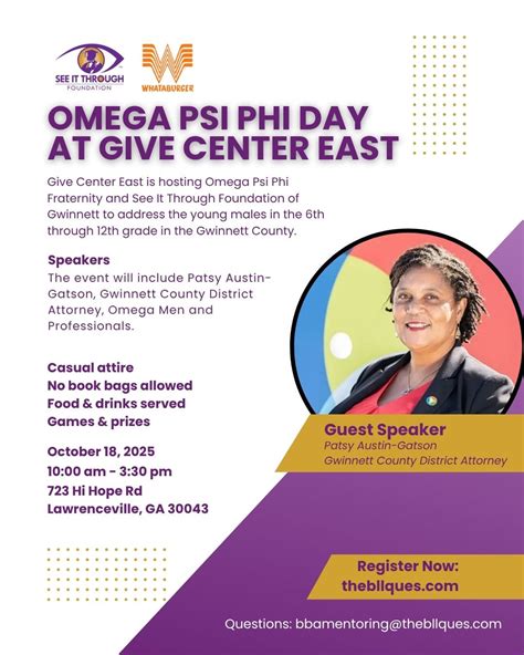 Omega Psi Phi Day @ Give Center East | The BLL Ques