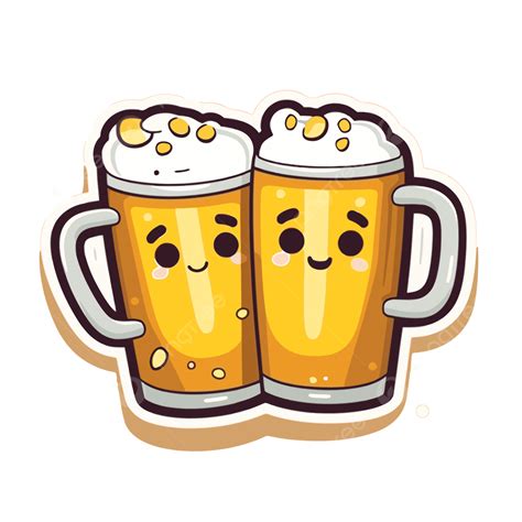 Two Beer Mugs Clip Art