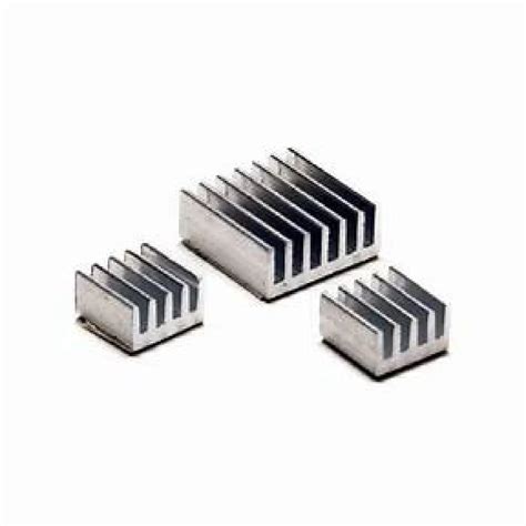 Raspberry Pi 4 Heat Sink 3 Pieces – Black Aluminum Cooling – REES52