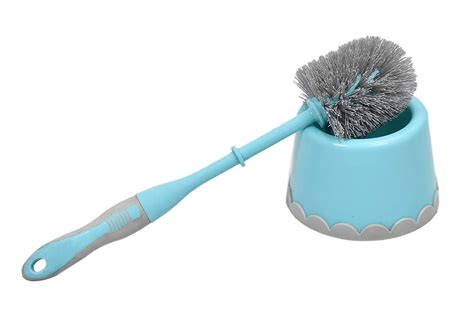 Kuber Industries Plastic Toilet Brush with Caddy Round Stand (Green ...