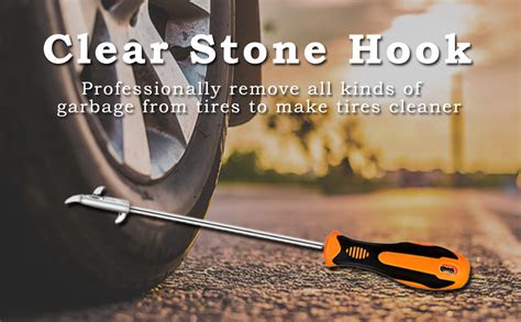 Kanya Car tyre Stone Remover Hooks, Solid Rubber Handle Rust-Resistance ...