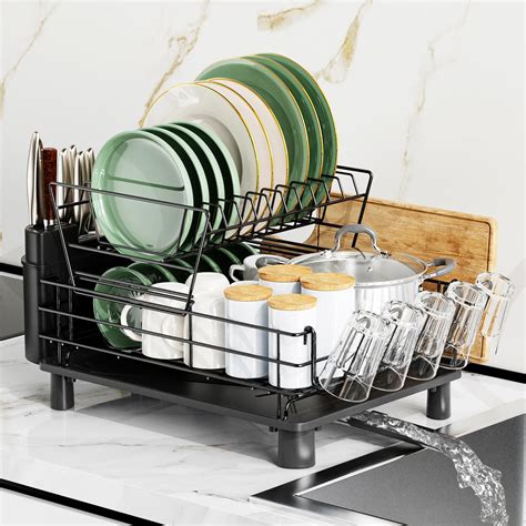 Amazon.com - Dish Drying Rack,Dish Drainer for Kitchen Counter with ...