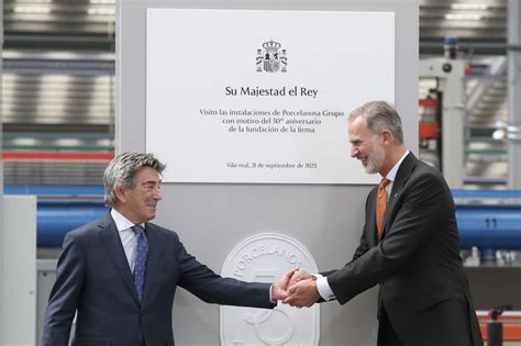 El Rey Felipe VI visita Porcelanosa con motivo del 50º aniversario de ...