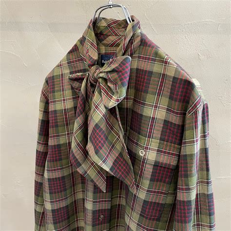 Ralph Lauren / bow tie tartan check shirt / 90's | ROOM
