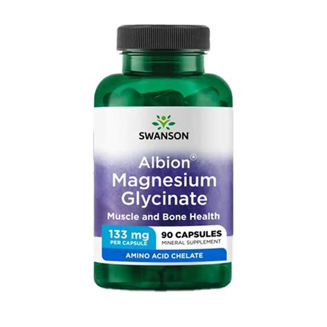 Swanson Ultra Albion Chelated Magnesium Glycinate 133mg Capsules, 90's