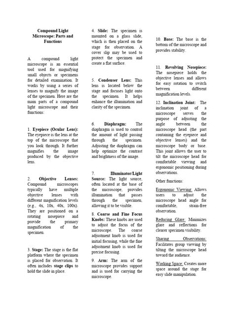 Image result for Biological Drawing of Compounb Light Microscope
