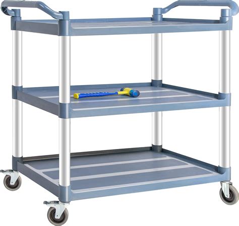 Amazon.com: BRLJUNEO Plastic Utility Carts with Wheels, 3-Tier Large ...