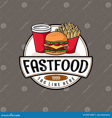 Burger Fast Food Logo Delicious Burger Logo Design Custom Fast Food