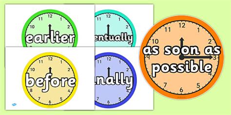 Time Conjunctions Display Posters | Twinkl (teacher made)