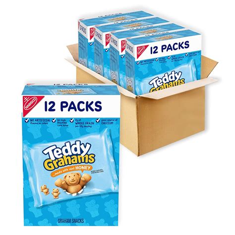 Teddy Grahams Honey Graham Snacks, 48 Total Snack Nepal | Ubuy