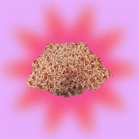 Floral print skirt from TJ Maxx. It falls at my... - Depop