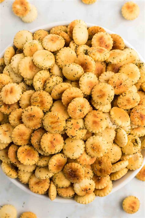 Baked Oyster Crackers Snacks Ranch Oyster Crackers Snack Recipe