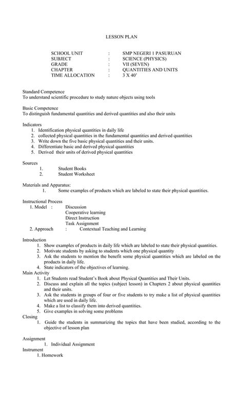 Image result for Lesson Plan Science Grade 7