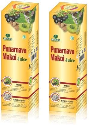 Bio Life Punarnava Makoi Juice - 700 ML(Pack of 2) Price in India - Buy ...