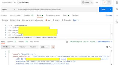Solved: Power BI REST API Authentication with Postman - Microsoft ...