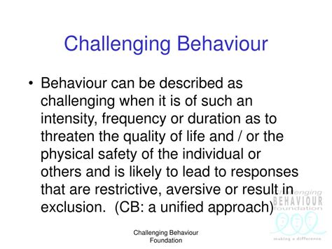 Image result for Challenging Behaviour Causes
