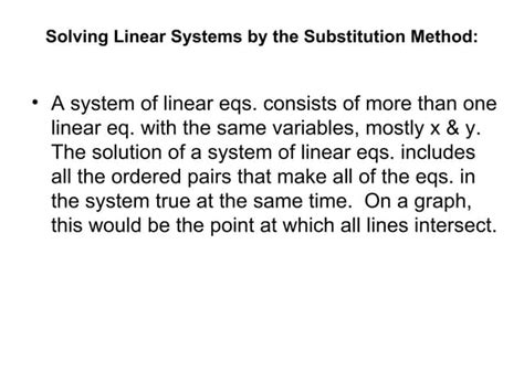Image result for Solving Linear Using Substitution Method