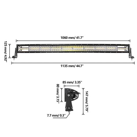 6 MODES SERIES White/Amber LED LIGHT BARS (22"-52") | Auxbeam